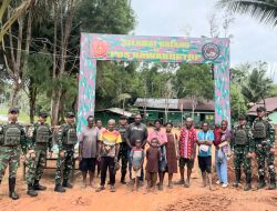 Danpos Rawa Bustop Letda Inf Suryo Nugroho, S.Tr.(Han) Gelar Kegiatan Baksos Pada HUT ke-80 TNI Tahun 2025