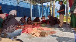 SPPG Panglayungan Bersama YNAB Bagikan Daging Kurban Kepada Warga